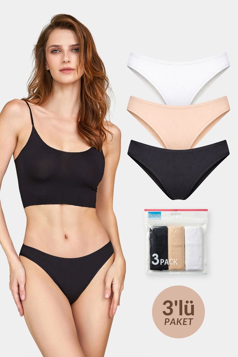 Berrak - Berrak 12000 Kadın 3'lü Külot