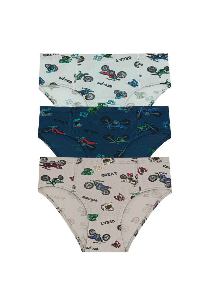 Berrak - Berrak 1580 Erkek Çocuk 3'lü Slip