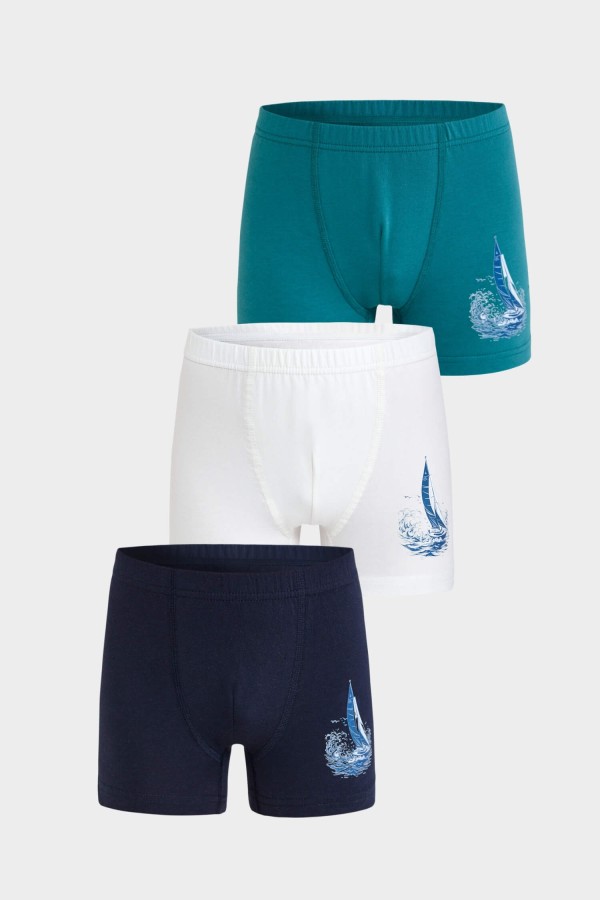 Berrak - Berrak 5064 Erkek Çocuk 3'lü Boxer