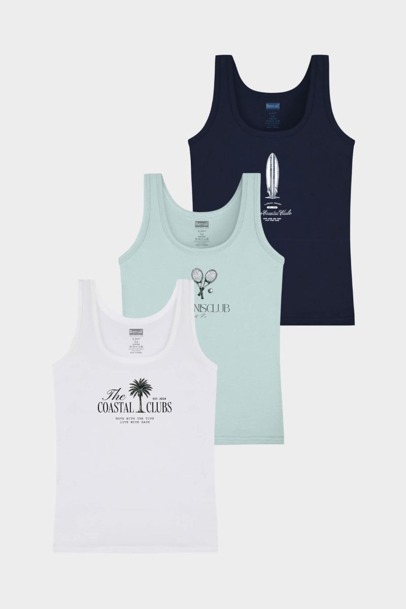 Berrak - Berrak 5067 Erkek Çocuk 3'lü Atlet