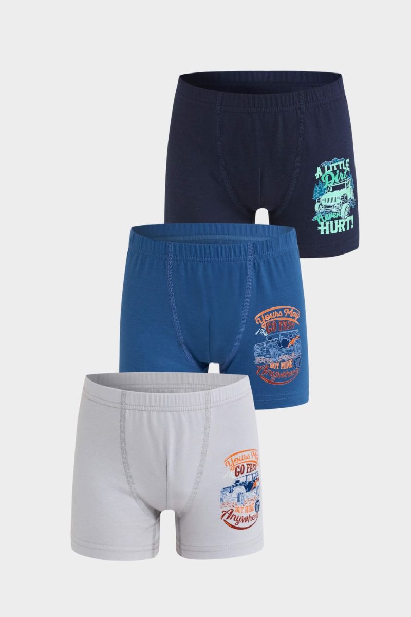 Berrak - Berrak 5073 Erkek Çocuk 3'lü Boxer