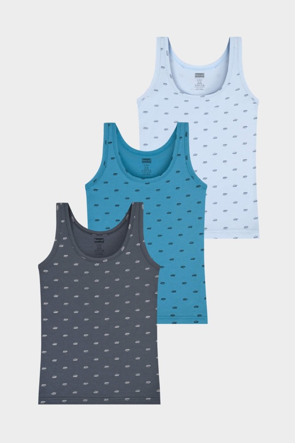 Berrak - Berrak 5074 Erkek Çocuk 3'lü Atlet