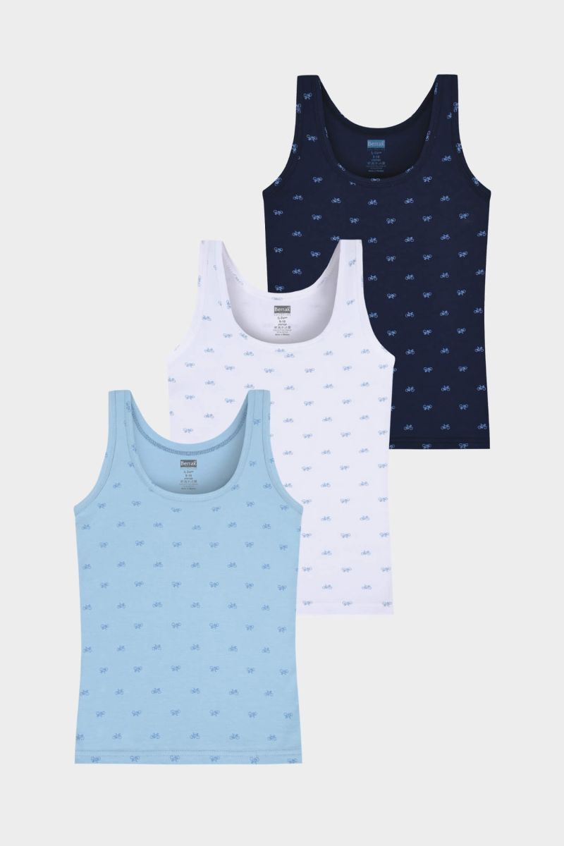 Berrak - Berrak 5077 Erkek Çocuk 3'lü Atlet