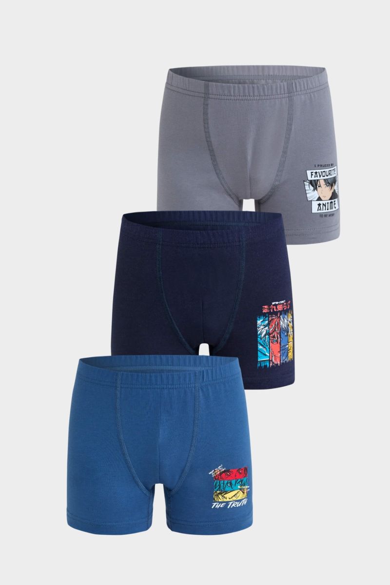 Berrak - Berrak 5083 Erkek Çocuk 3'lü Boxer