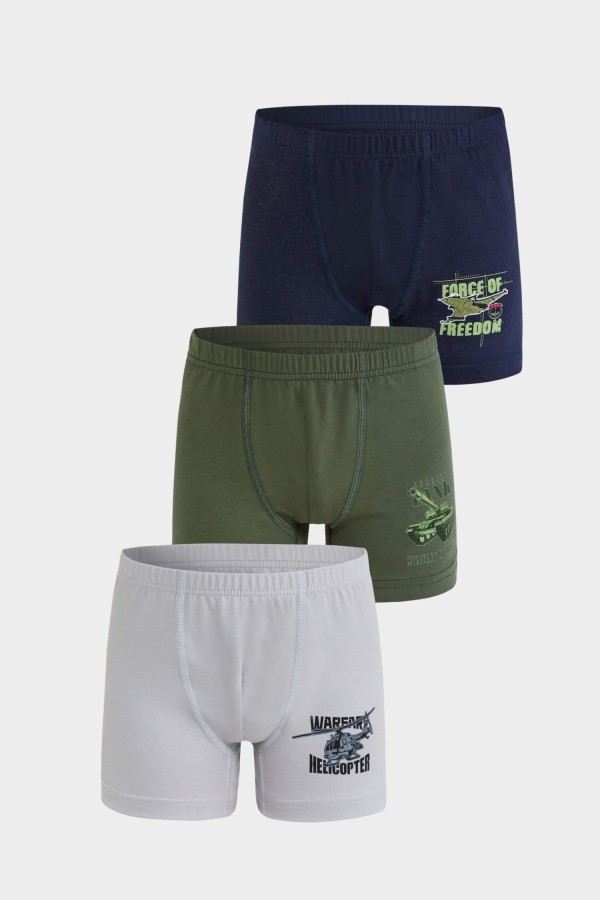Berrak - Berrak 5085 Erkek Çocuk 3'lü Boxer