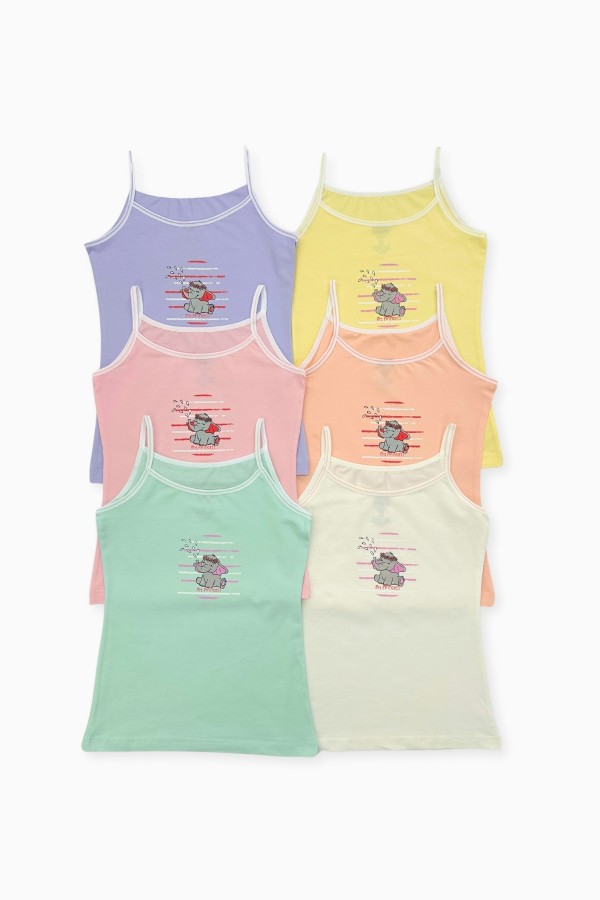 Berrak 5611 Kız Çocuk 6'lı Atlet - Thumbnail