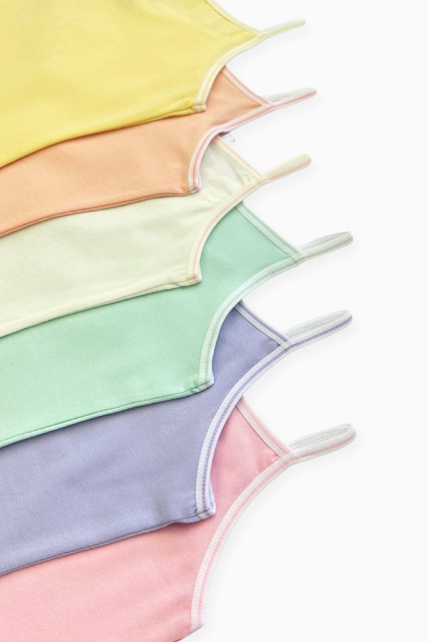 Berrak 5615 Kız Çocuk 6'lı Atlet - Thumbnail