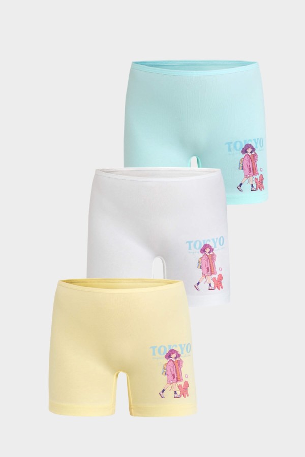 Berrak - Berrak 5649 Kız Çocuk 3'lü Boxer