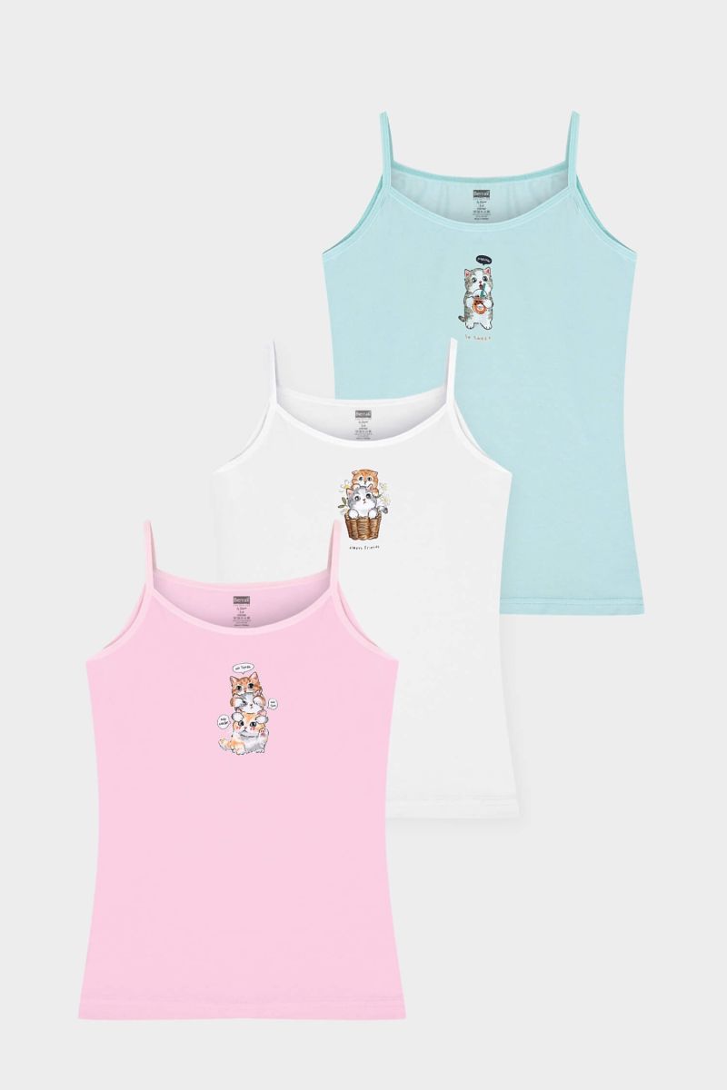 Berrak - Berrak 5651 Kız Çocuk 3'lü Atlet