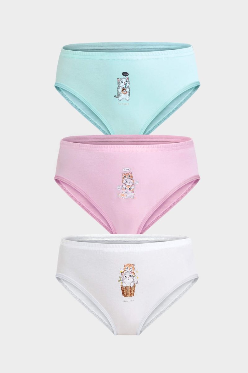 Berrak - Berrak 5653 Kız Çocuk 3'lü Külot