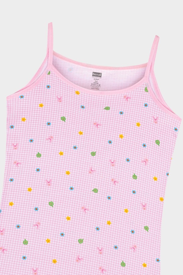 Berrak 5654 Kız Çocuk 3'lü Atlet - Thumbnail