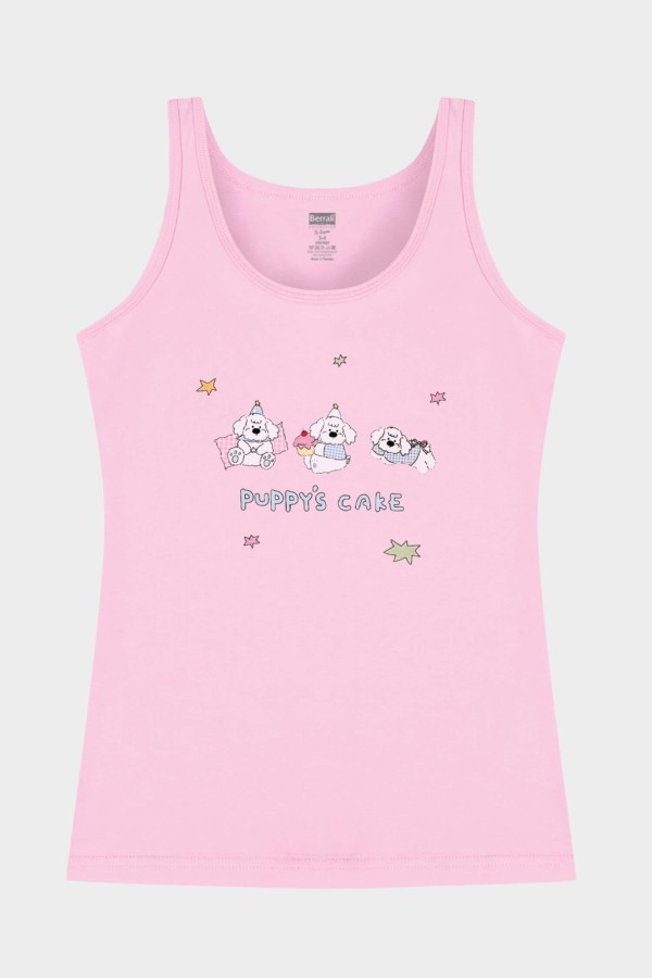 Berrak 5657 Kız Çocuk 3'lü Atlet - Thumbnail