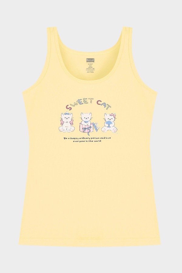 Berrak 5657 Kız Çocuk 3'lü Atlet - Thumbnail