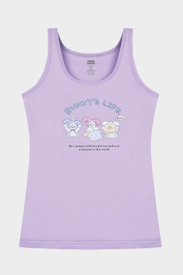 Berrak 5657 Kız Çocuk 3'lü Atlet - Thumbnail