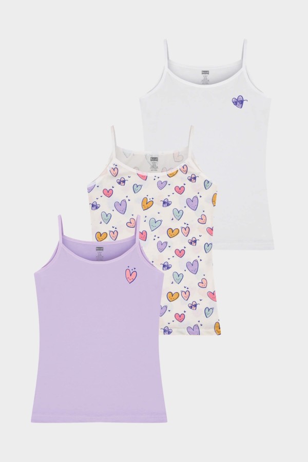 Berrak - Berrak 5660 Kız Çocuk 3'lü Atlet