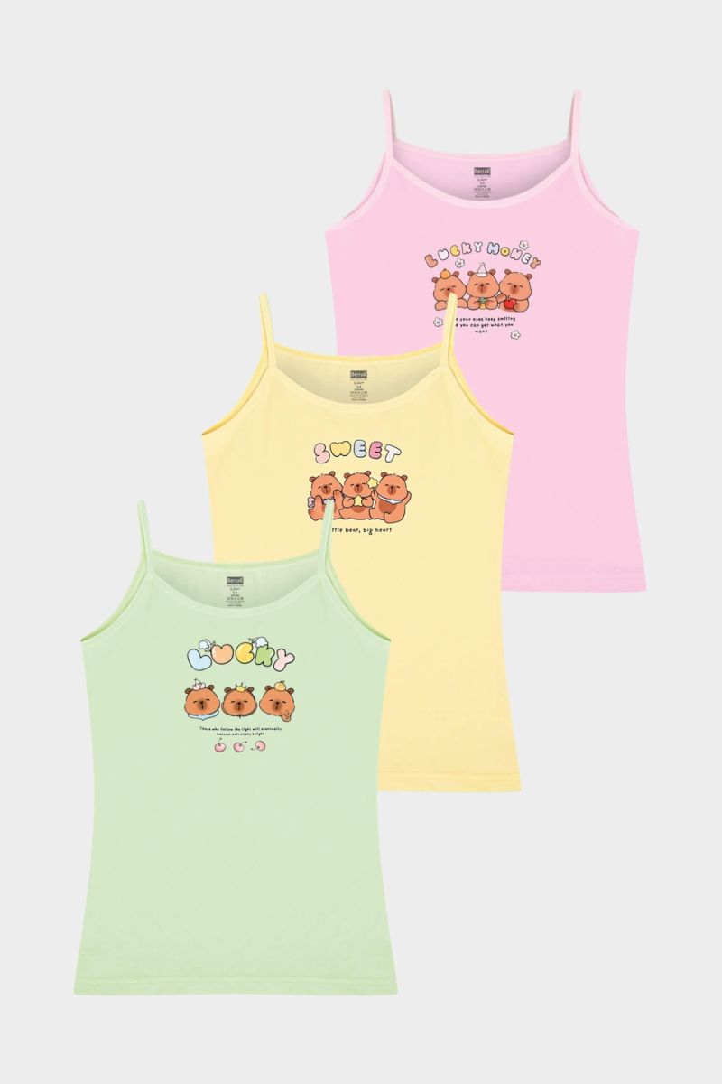 Berrak - Berrak 5666 Kız Çocuk 3'lü Atlet