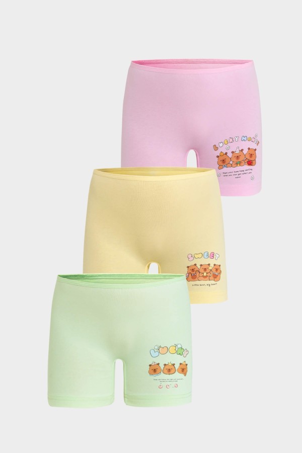 Berrak - Berrak 5667 Kız Çocuk 3'lü Boxer