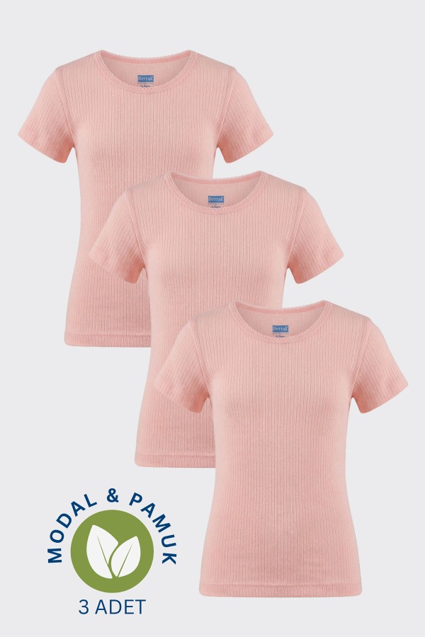 Berrak 6004 Kız Çocuk 3'lü Atlet - Thumbnail