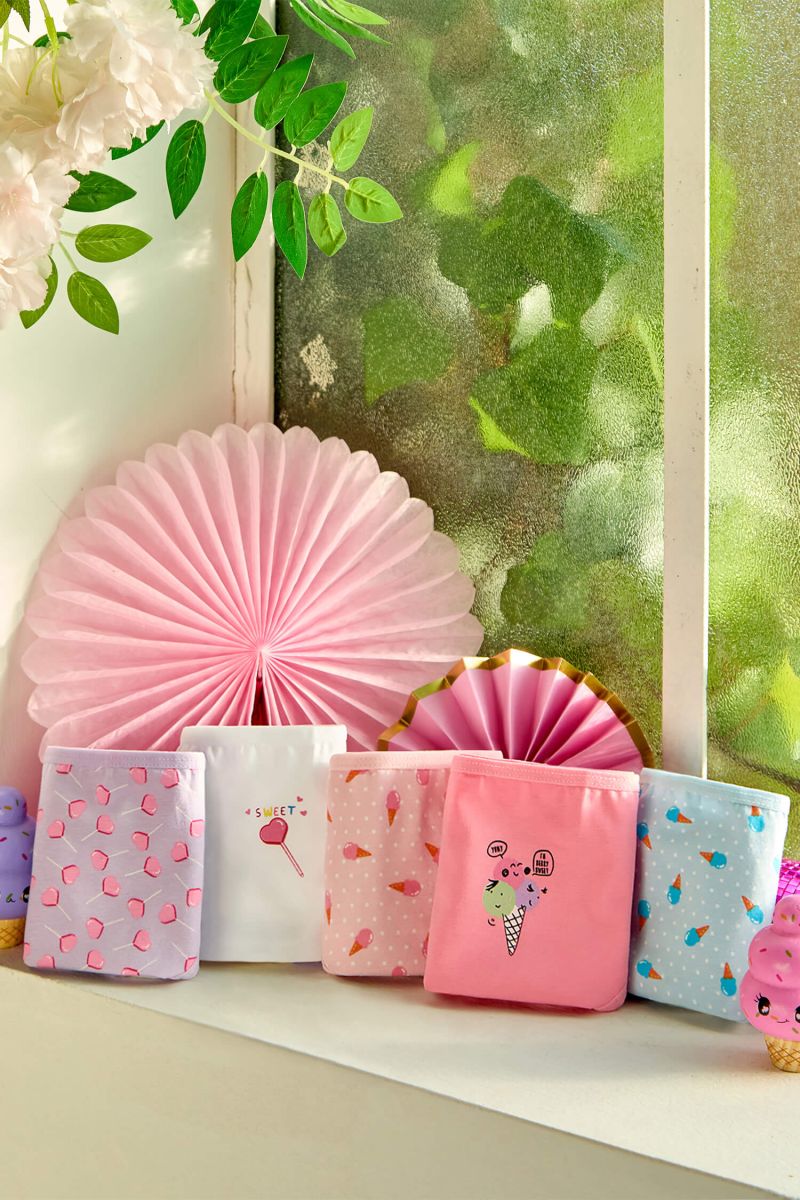 Berrak - Berrak 6853-34 Kız Çocuk 5'li Külot