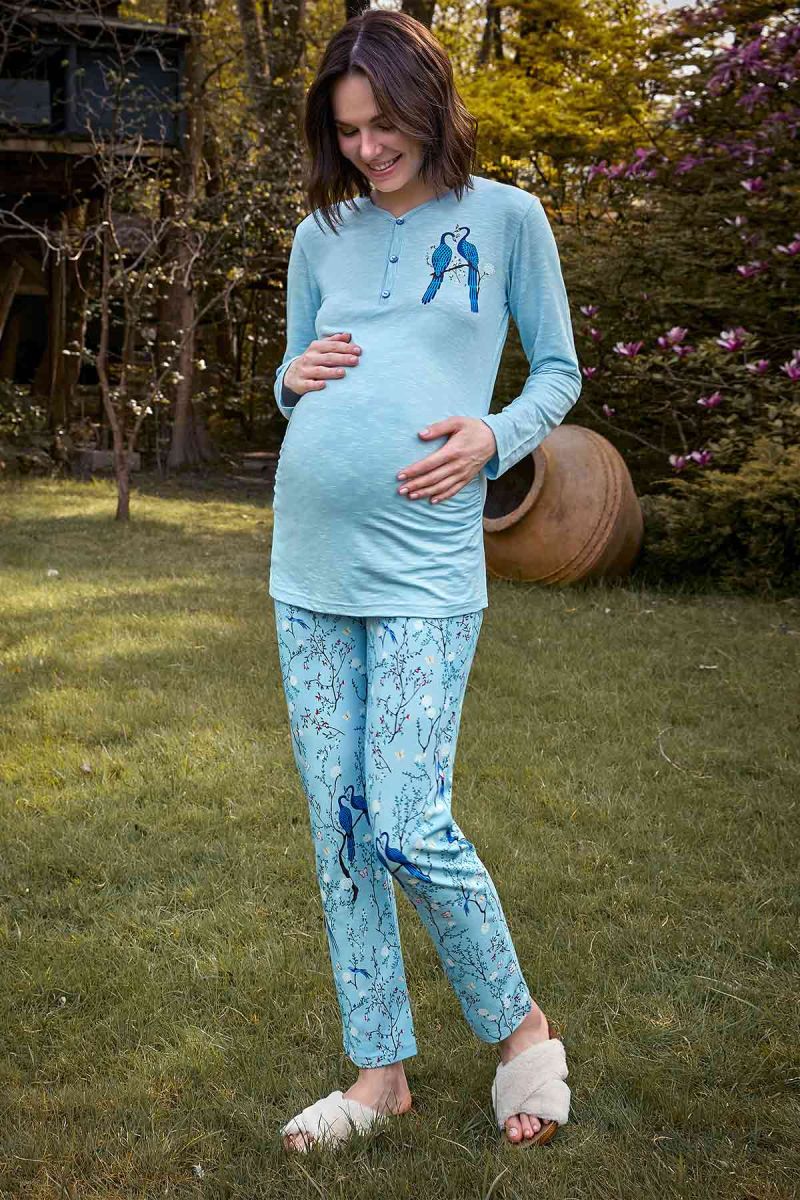 Berrak - Berrak 9128 Kadın Hamile Pijama Takımı